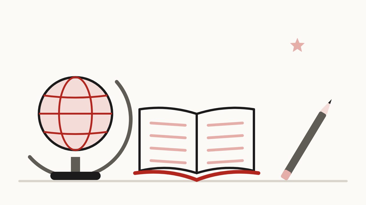 Глобус, раскрытая книга и карандаш — семейное обучение в Смоленске